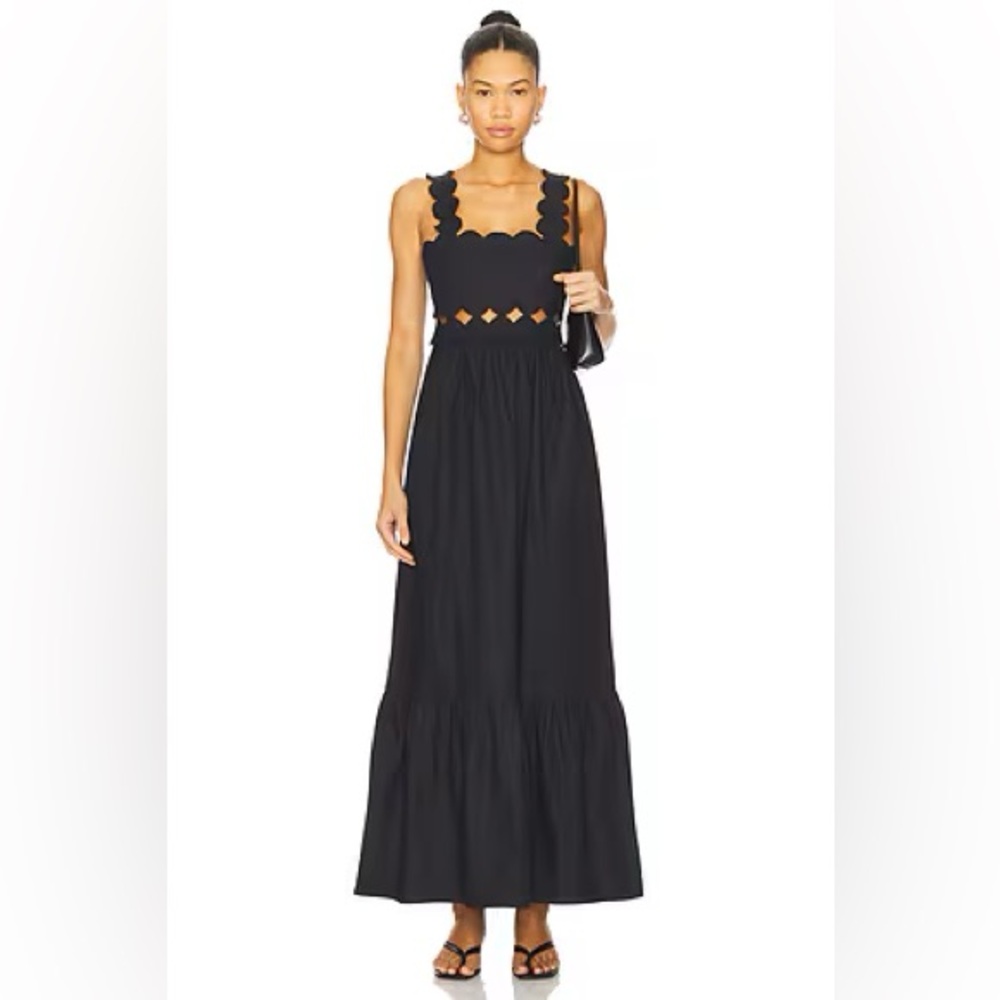 NWOT Beach Riot Campbell Maxi Dress Black